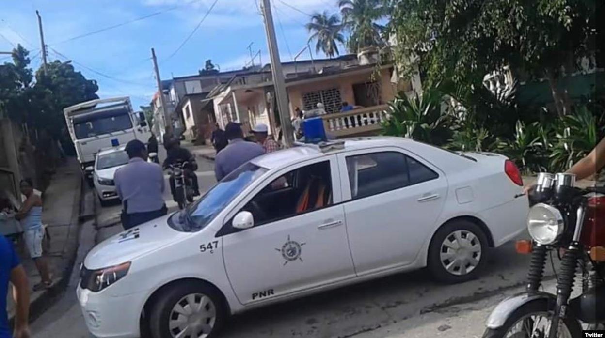 Operativo policial en la sede principal de UNPACU (imagen de archivo)