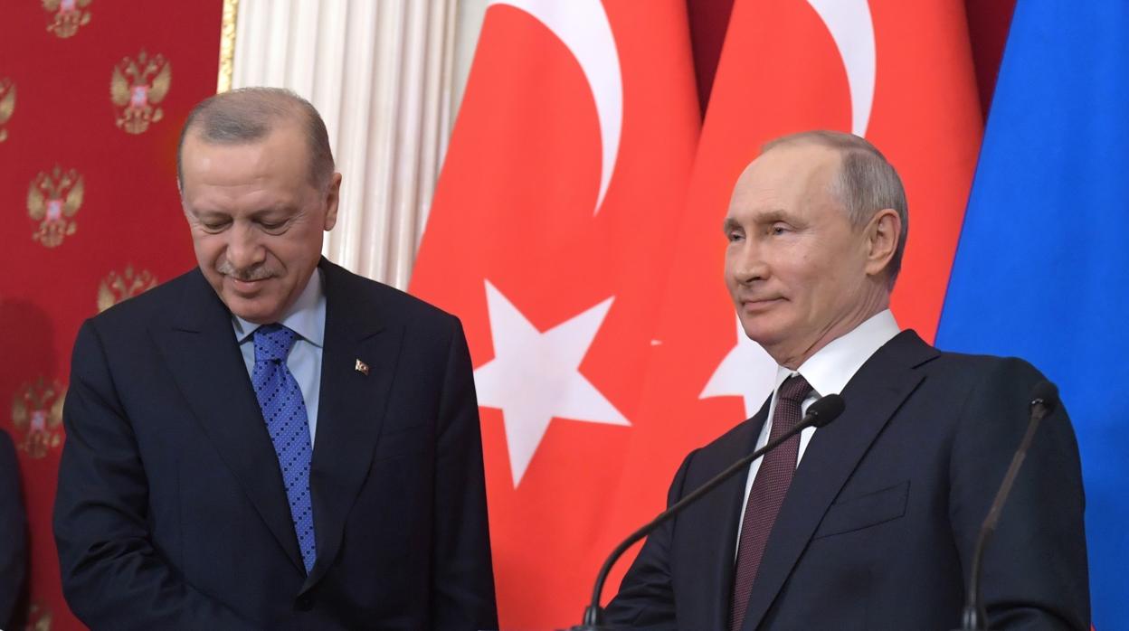 Erdogan y Putin, el pasado jueves tras mantener una reunión en Moscú