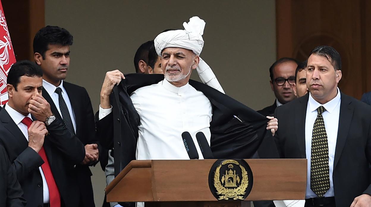 Ashraf Ghani, durante su ceremonia de toma de posesión como presidente de Afganistán