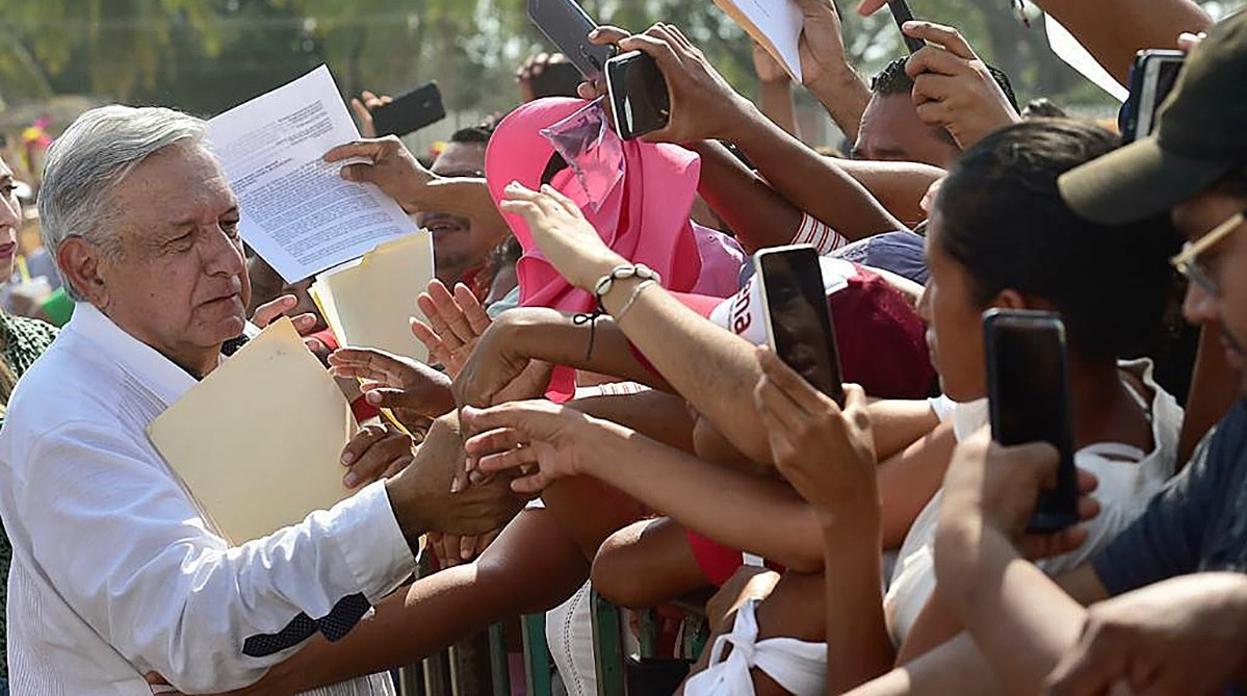 López Obrador, ayer en Guerrero