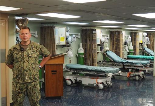 Imagen del interior del USNS Comfort