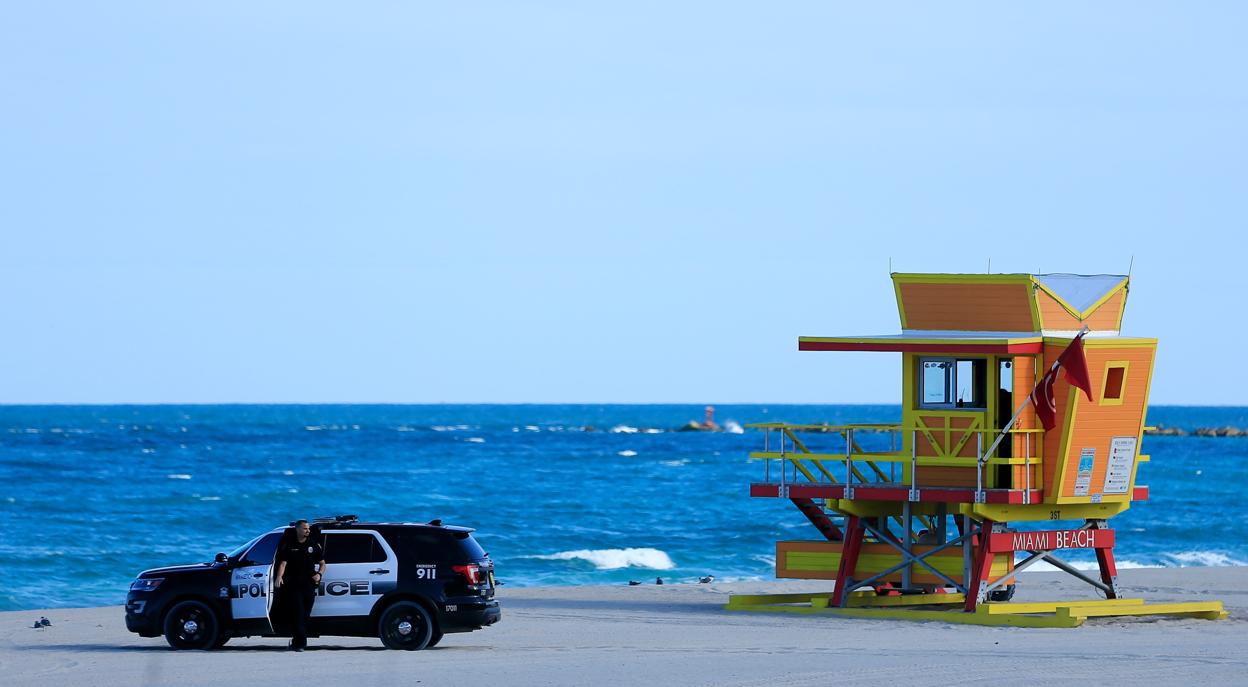 Una playa de Florida el pasado viernes