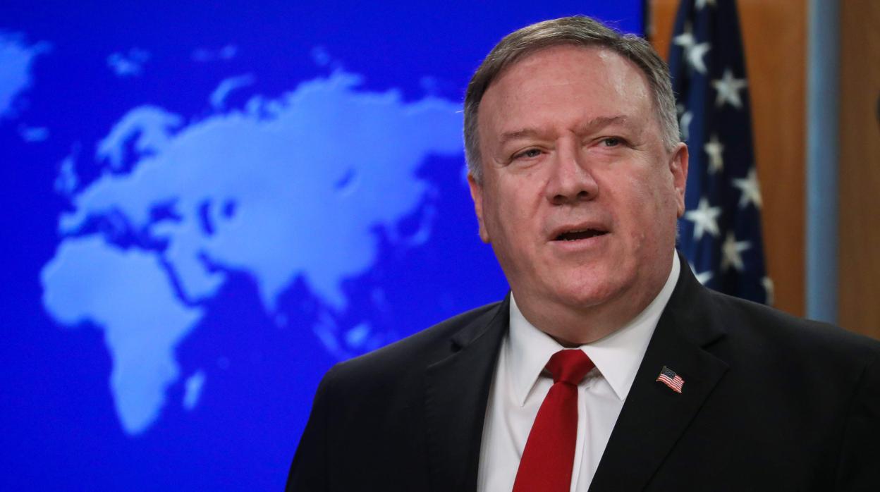 El secretario de Estado de EE.UU., Mike Pompeo, este miércoles en Washington