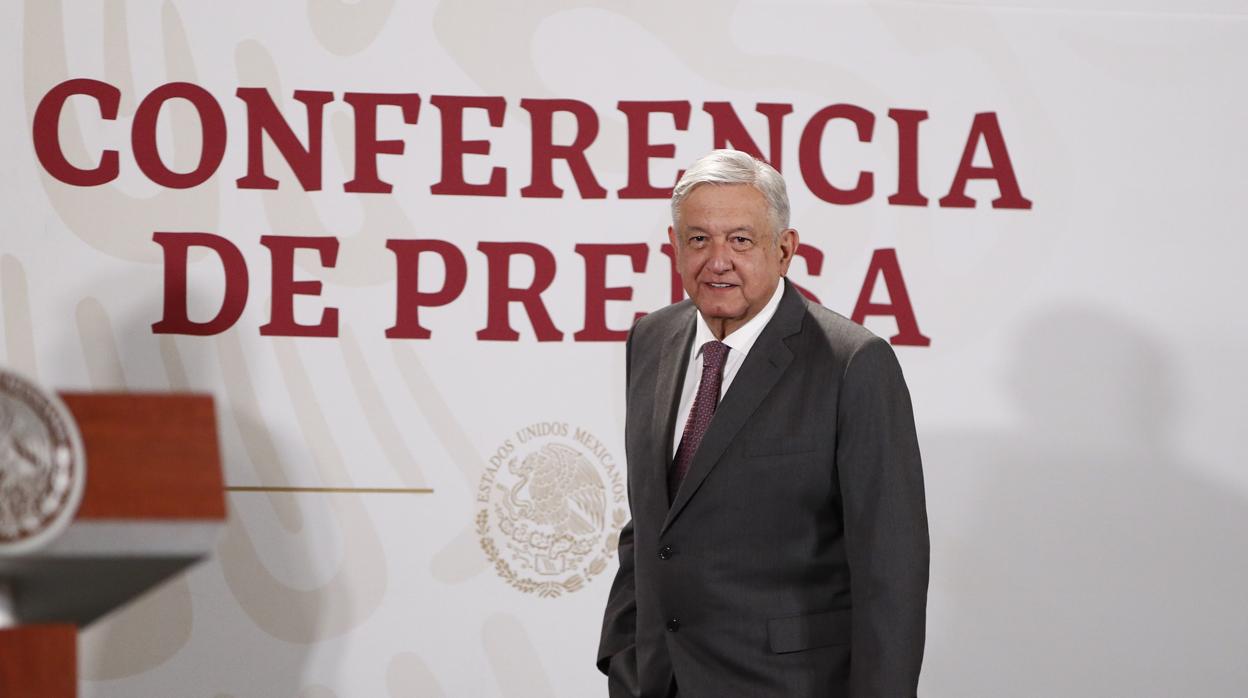 El presidente de México participa en una rueda de prensa matutina en Palacio Nacional de Ciudad de México