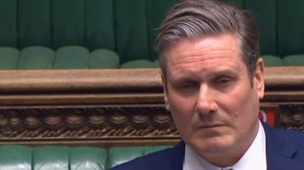 El líder laborista, Keir Starmer, hoy en el Parlamento británico