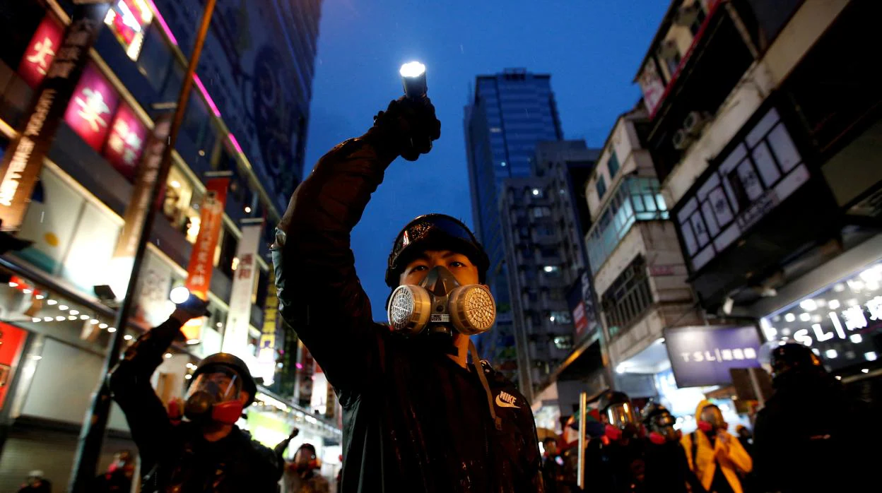 Imagen de las protestas en Hong Kong el pasado año, ganadora del premio Pulitzer 2020