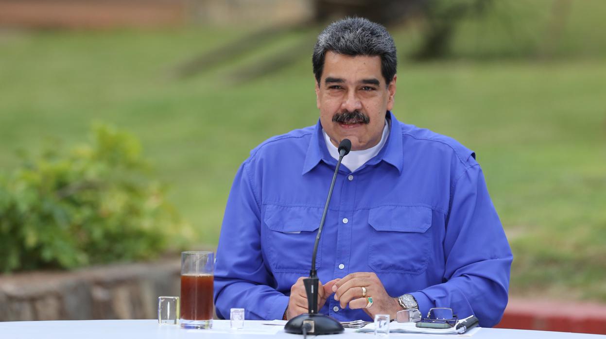 Nicolás Maduro, el pasado lunes durante un acto en Caracas