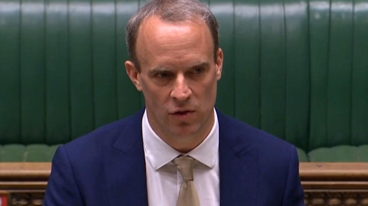 El jefe de la diplomacia británica, Dominic Raab