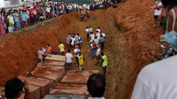 Retoman las labores de rescate en la mina birmana donde han muerto 162 personas