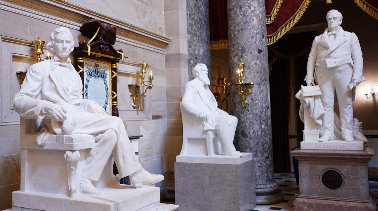 Estatuas de confederados en el Salón Nacional del Capitolio de EE.UU.