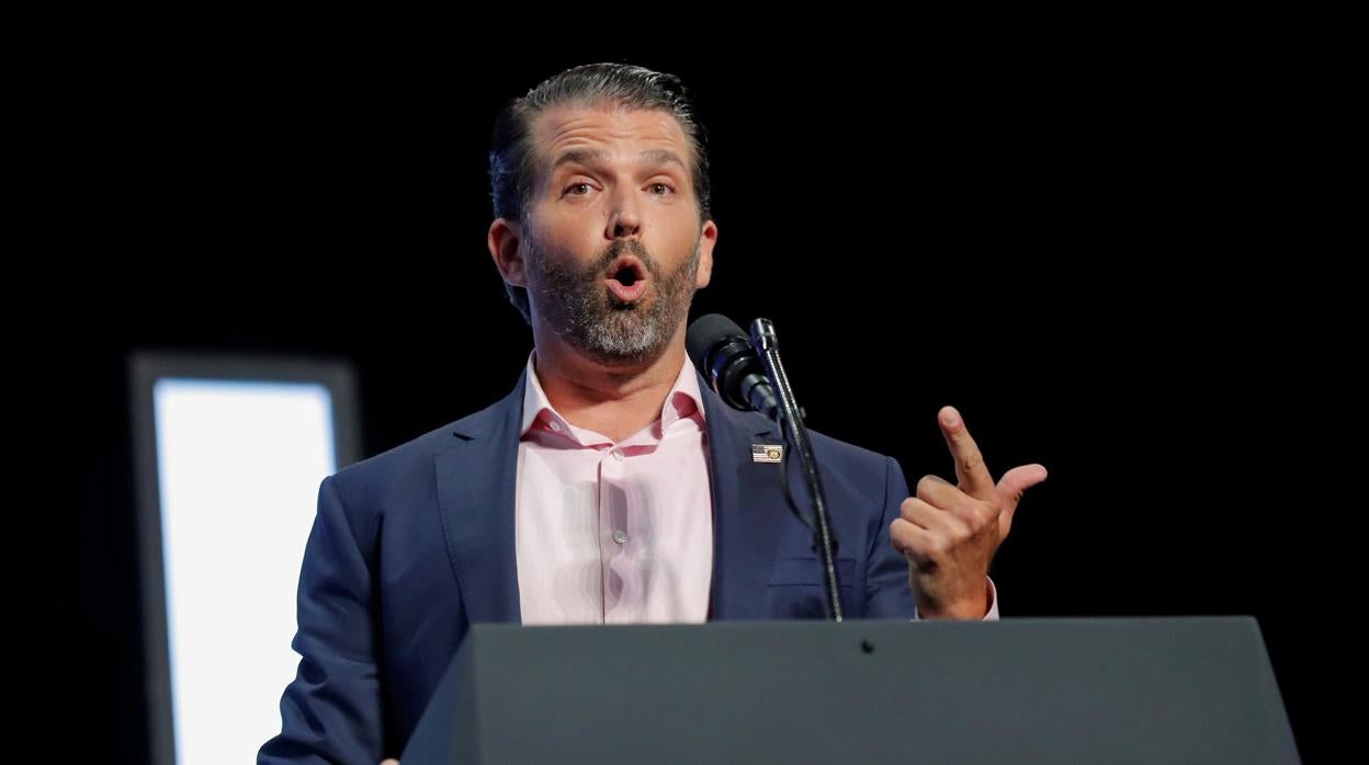 Donald Trump Jr. compartió un vídeo en Twitter que generó la suspensión de su cuenta por 72 horas