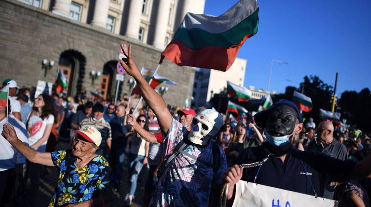 Manifestación en Bulgaria