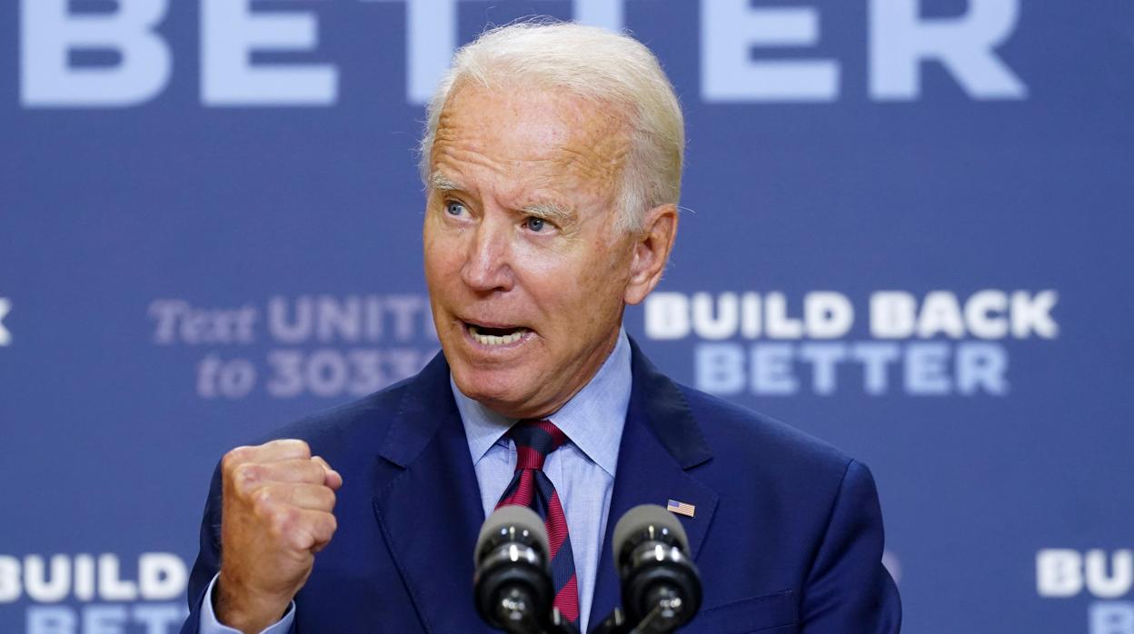 Joe Biden, durante un discurso en Wilmington (Delaware)