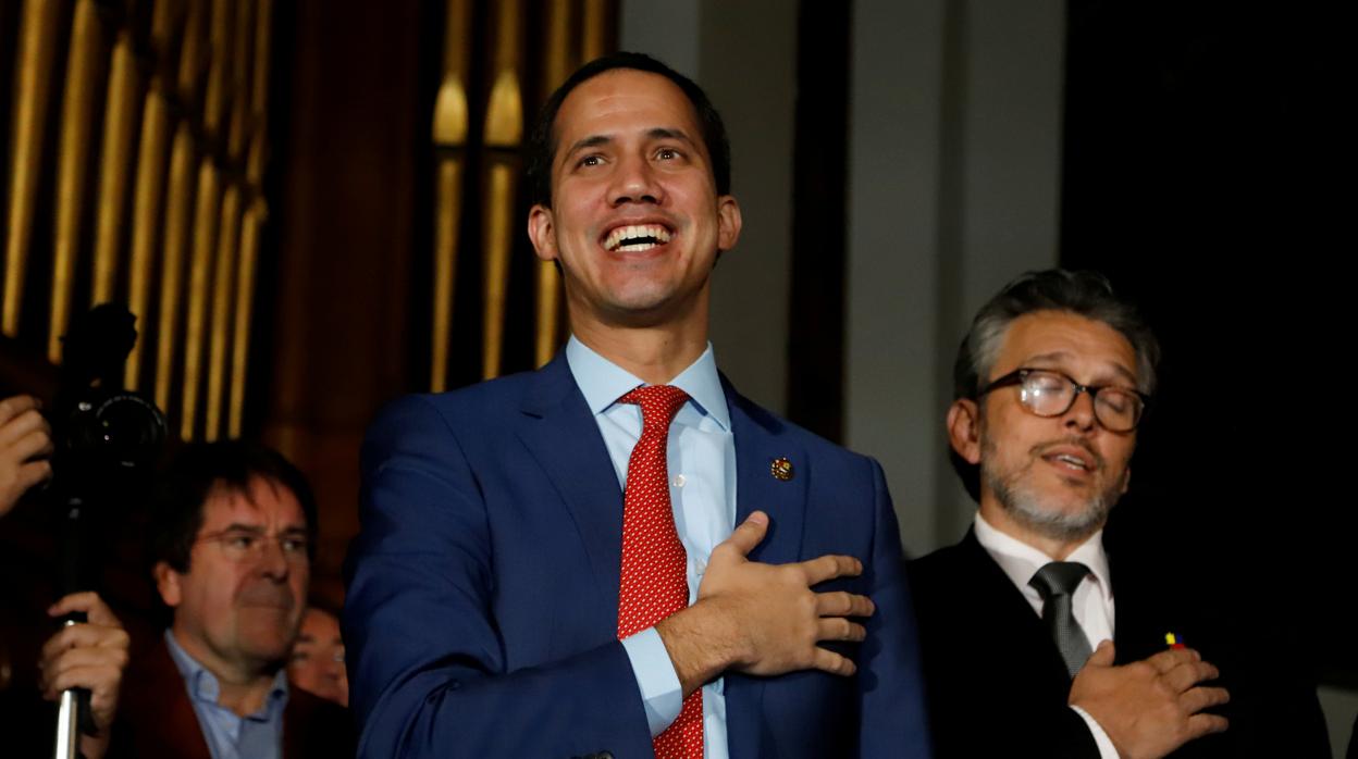 El presidente encargado de Venezuela, Juan Guaidó