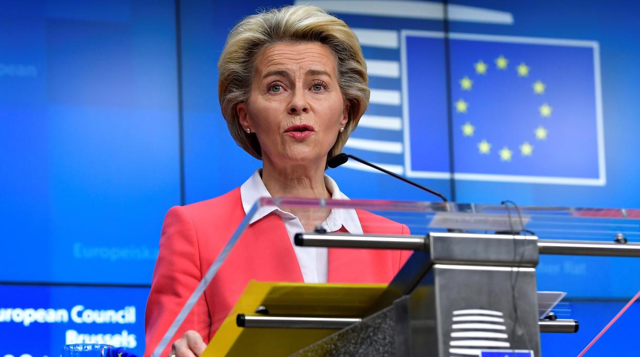 La presidenta de la Comisión Europea, Ursula von der Leyen