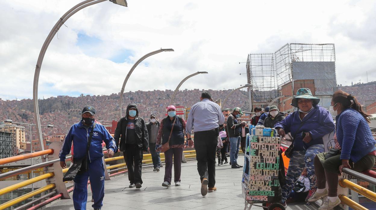 Calle del centro histórico de La Paz