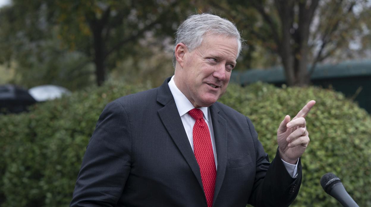 El jefe de Gabinete de Donald Trump, Mark Meadows, en la Casa Blanca