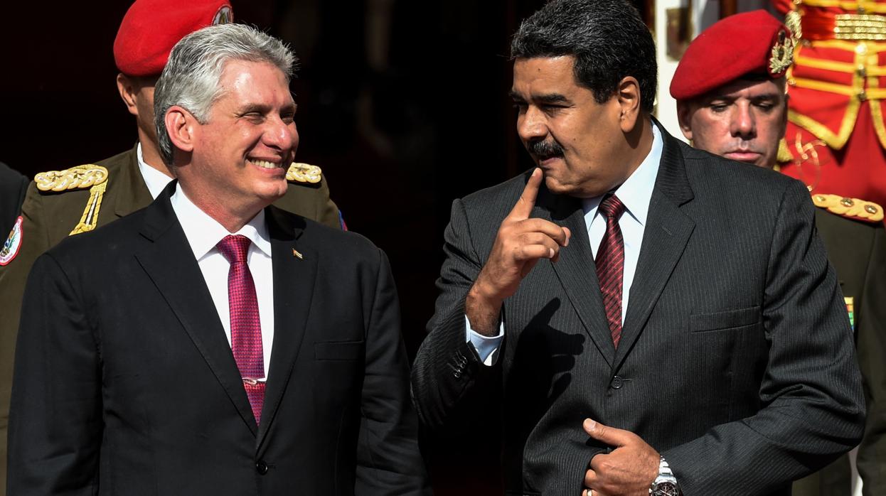 Miguel Díaz-Canel y Nicolás Maduro, en Caracas 2018