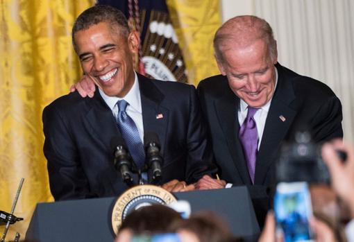 Obama y Biden, cuando eran presidente y vicepresidente de EE.UU., respectivamente