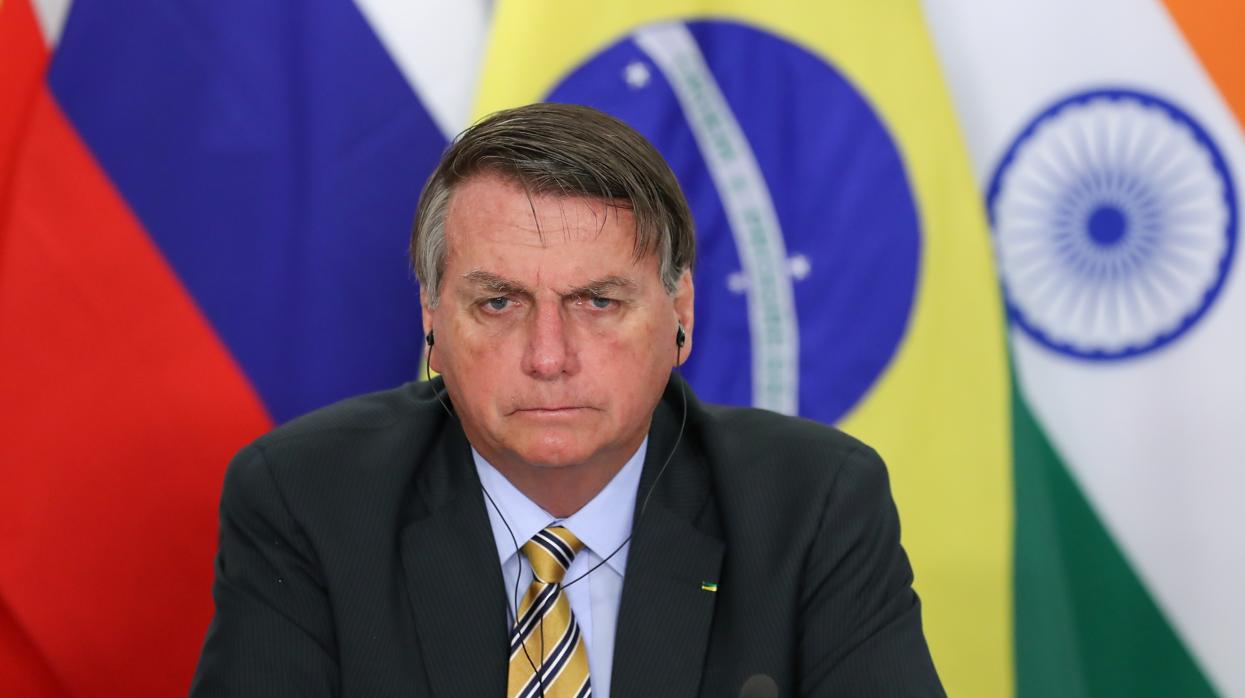 El presidente de Brasil, Jair Bolsonaro, en la cumbre de los BRICS