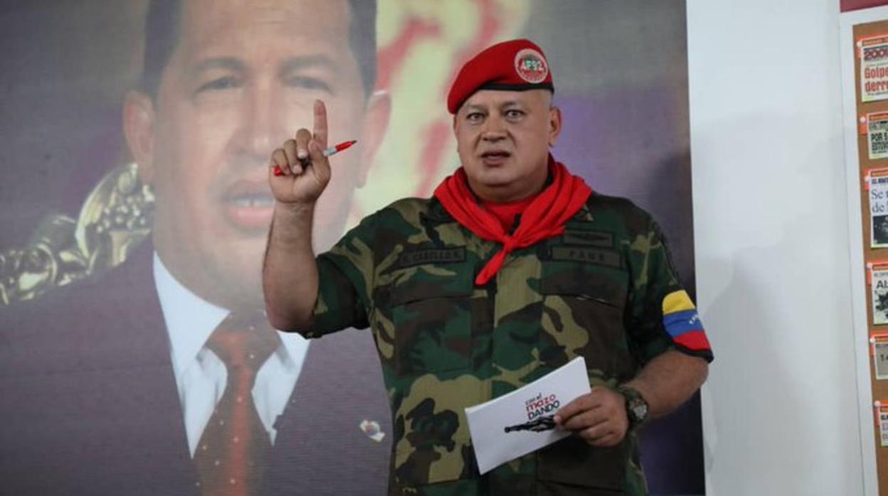 El dirigente chavista. sobre estas líneas