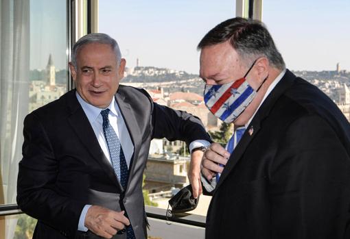 El primer ministro israelí, Benjamin Netanyahu, se reúne con Pompeo en el hotel Rey David