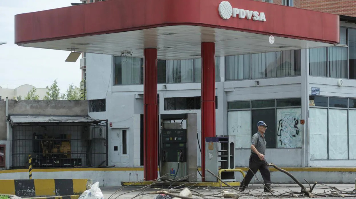 Una estación de gas cerrada en Venezuela