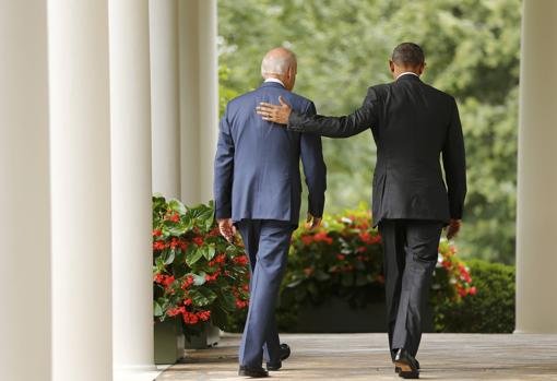 Obama y Biden en la Casa Blanca en 2015
