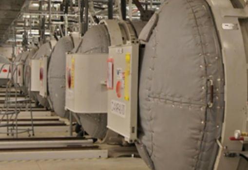 Aspecto del interior de las instalaciones de Fordo en Qom