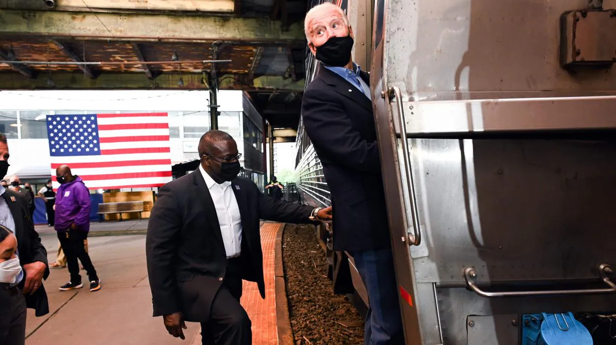 Biden eligió los trenes para reforzar su perfil de estadounidense de clase media