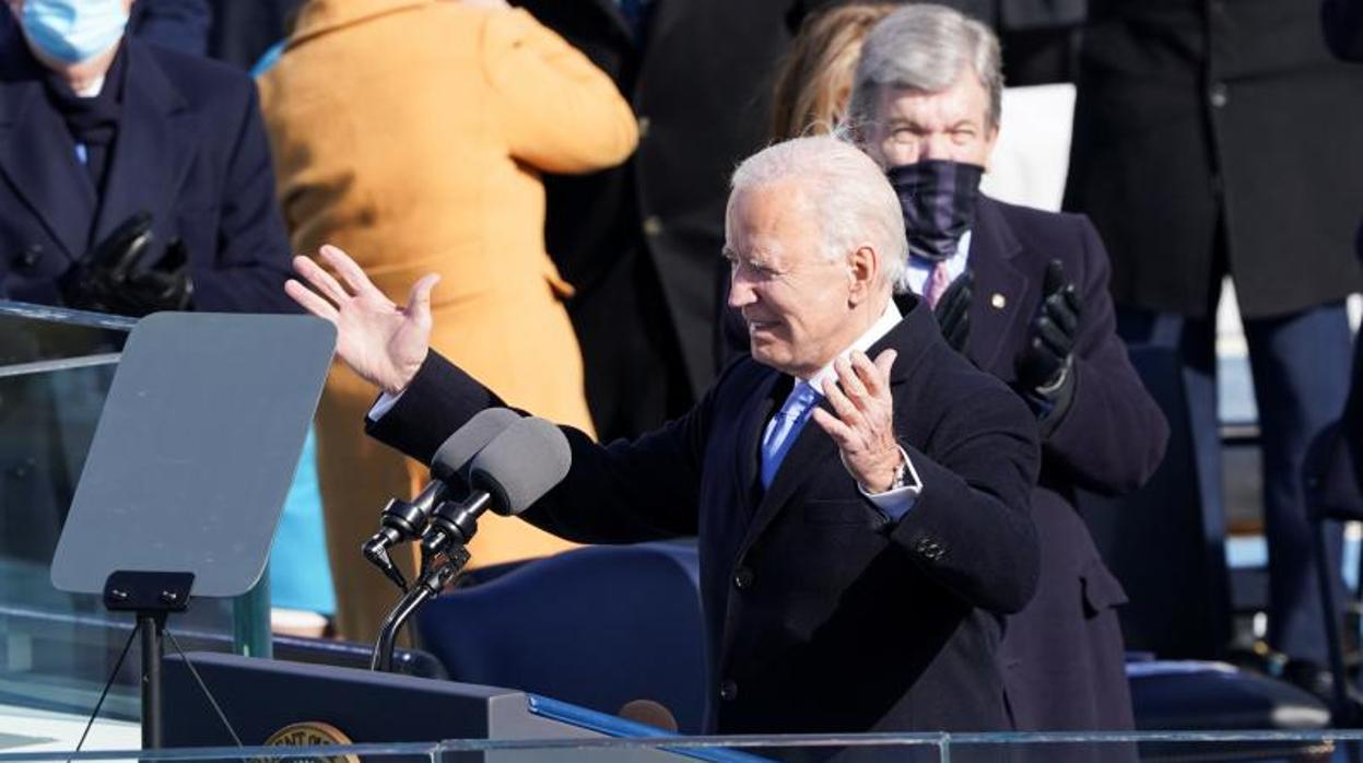 Joe Biden, durante su investidura como 46º presidente de Estados Unidos