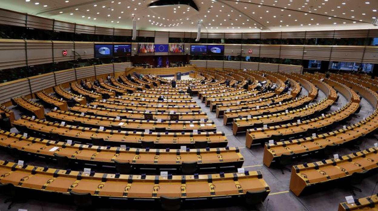 Hemiciclo del Parlamento Europeo en Bruselas