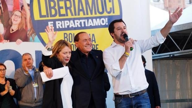 Salvini promueve la elección de Berlusconi como presidente