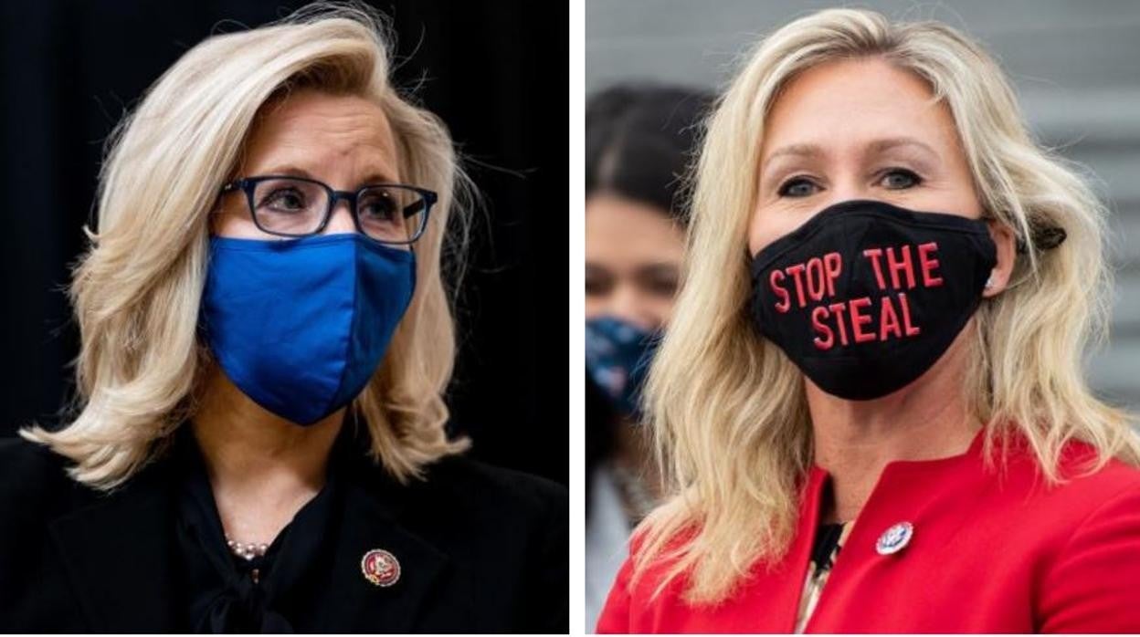 Liz Cheney y Marjorie Taylor Greene