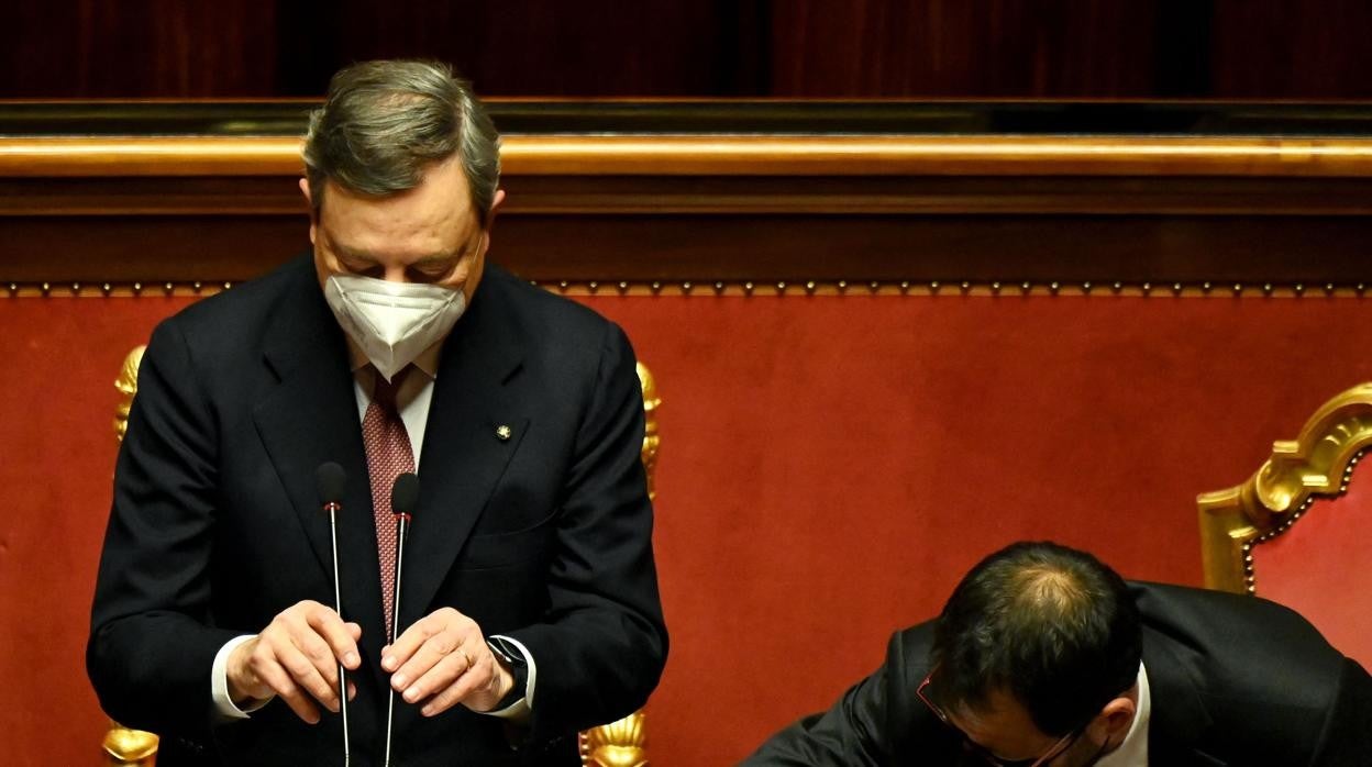 Mario Draghi, el miércoles ante el Parlamento italiano