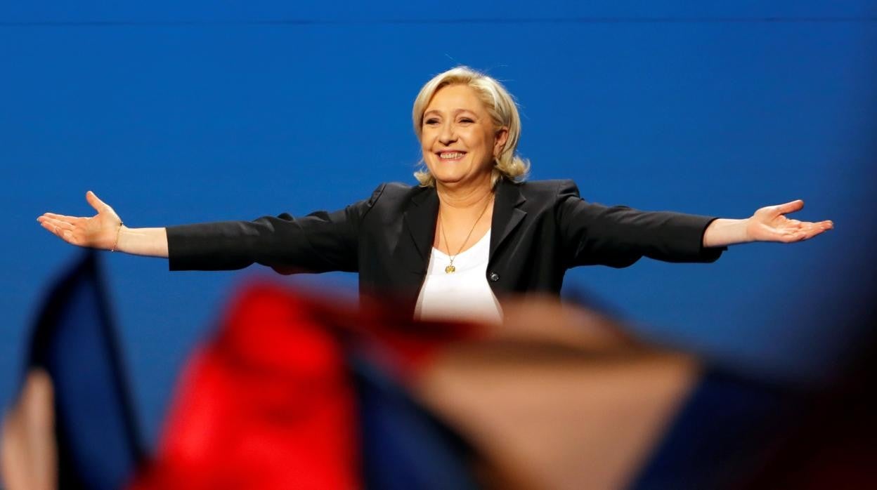 La candidata de Agrupación Nacional a las presidenciales de Francia, Marine Le Pen