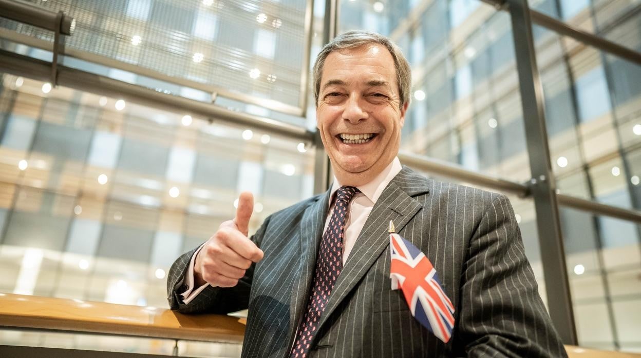 Nigel Farage, fotografiado en Bruselas en 2020