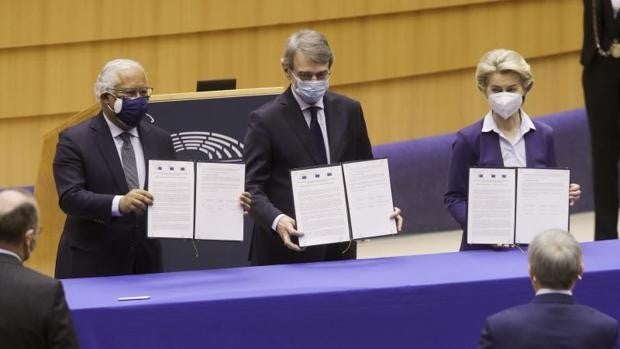 Sassoli, Von der Leyen y Costa activan la conferencia sobre el futuro de Europa