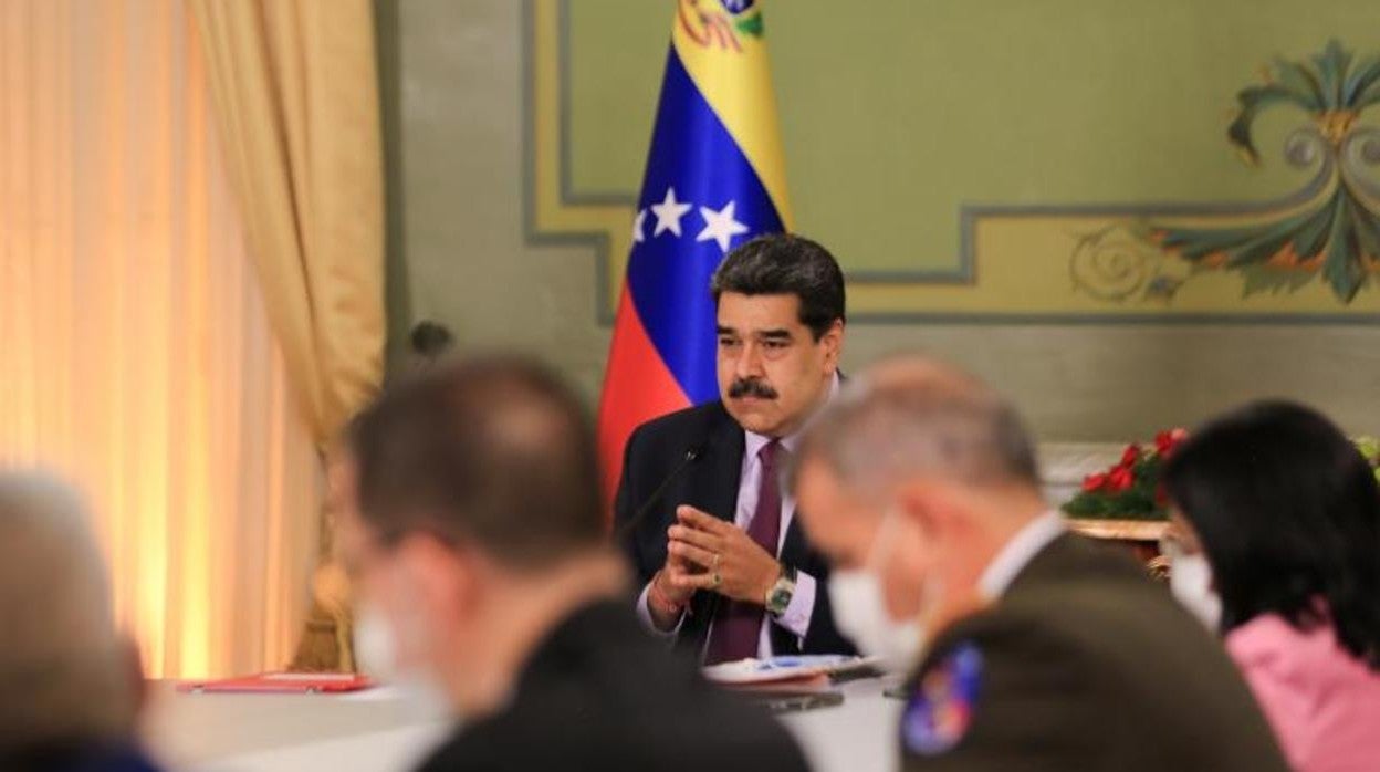 Nicolás Maduro, durante una reunión en Caracas