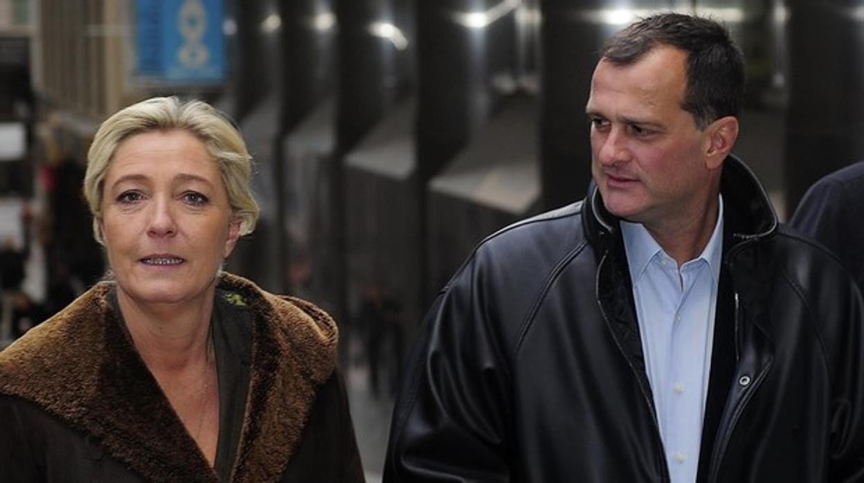 Marine Le Pen y su ex pareja Louis Aliot