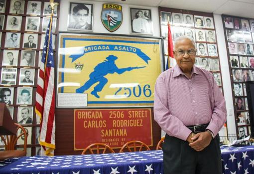 Luis González-Lalondry, en la Casa de la Brigada 2506, en la Pequeña Habana de Miami