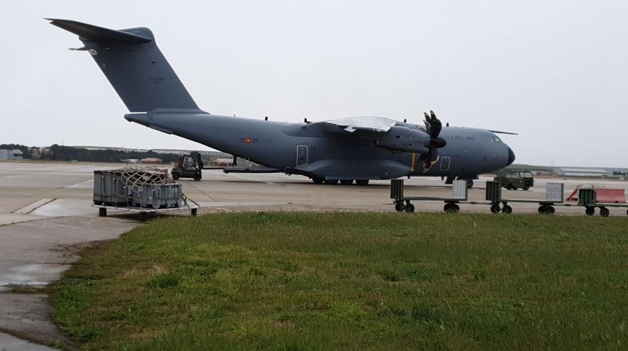 Un avión A400M del Ejército del Aire