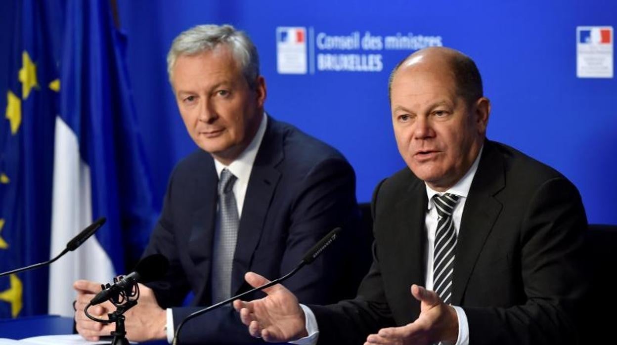 Los ministros de Finanzas de Francia y Alemania, Bruno Le Maire y Olaf Scholz