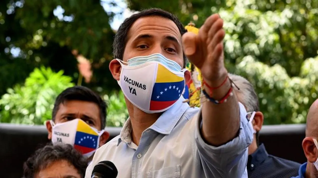 El lider opositor venezolano, Juan Guaidó, en Caracas