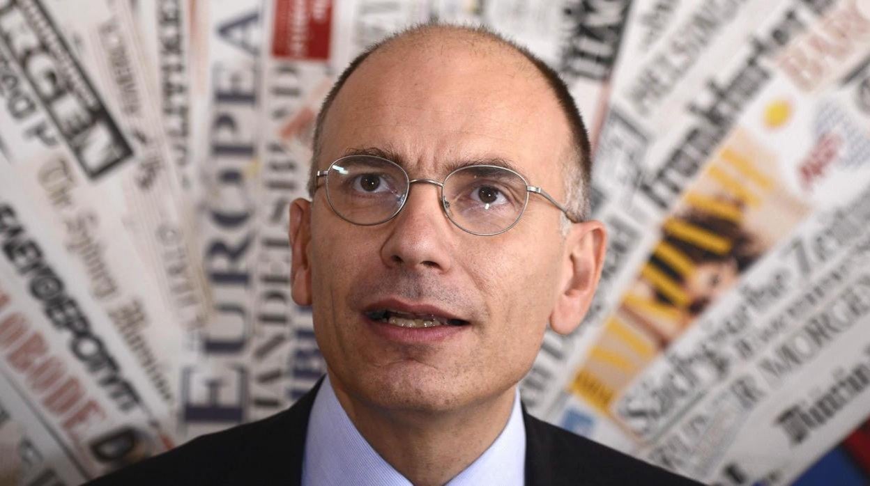 El lider del Partido Democratico, Enrico Letta