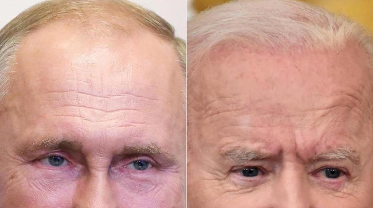 Montaje con Putin y Biden, que tienen previsto reunirse en unas semanas