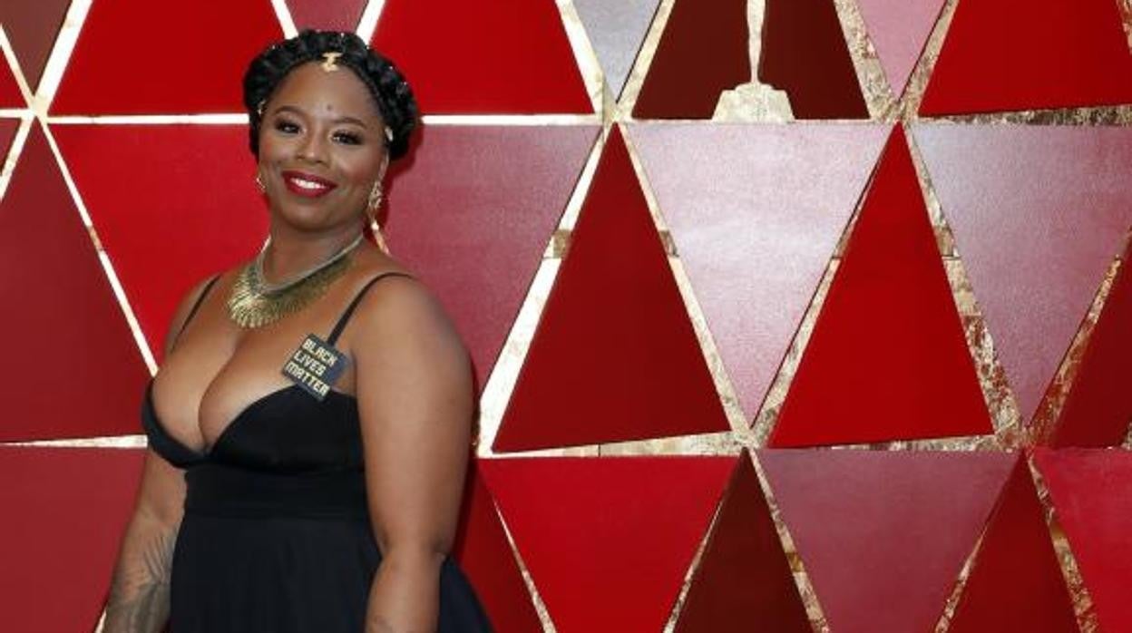 Patrisse Cullors, en la ceremonia de entrega de los Oscar en 2018