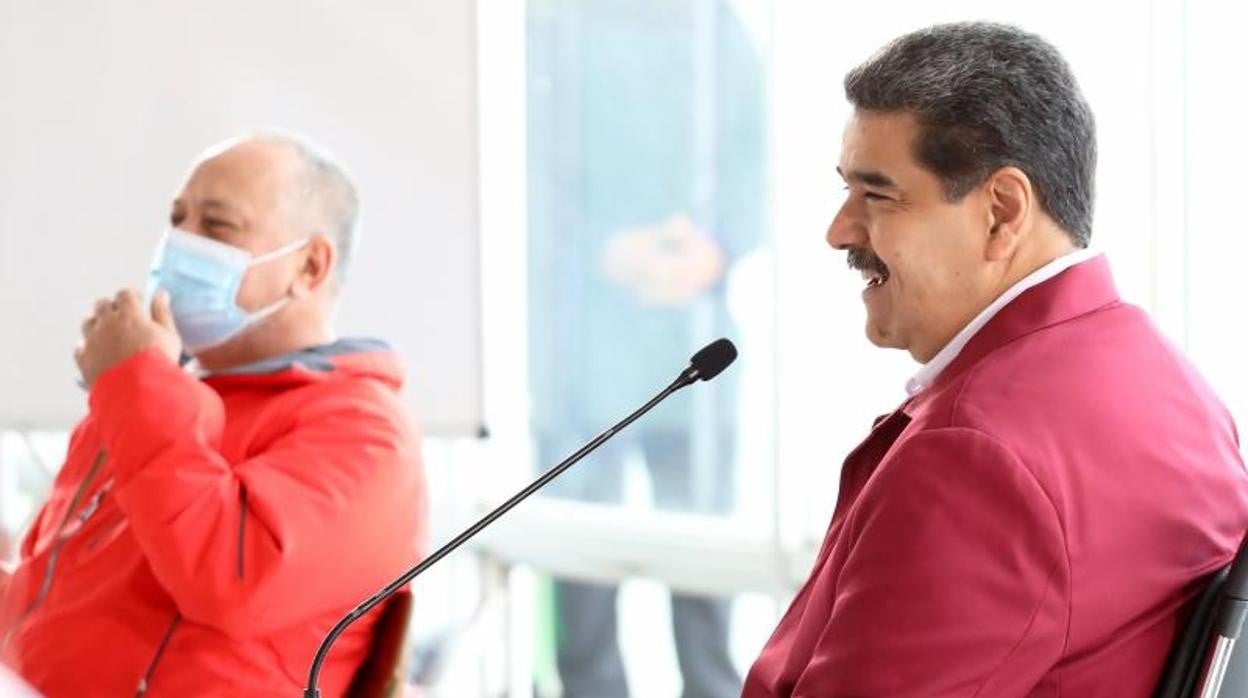 El presidente de Venezuela, Nicolás Maduro, mientras participa en un acto del PSUV