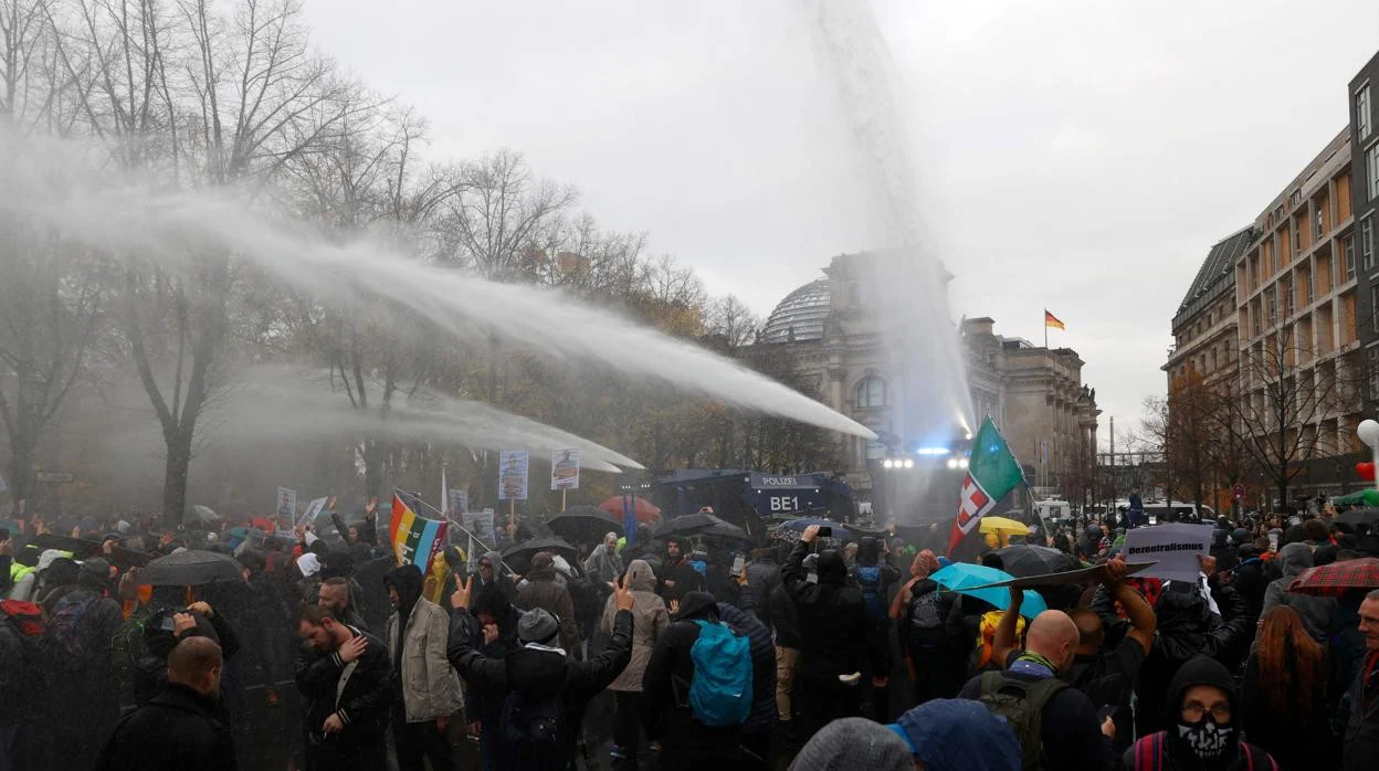 Protestas en Berlín el pasado mes de noviembre por las medidas restrictivas contra el Covid-19