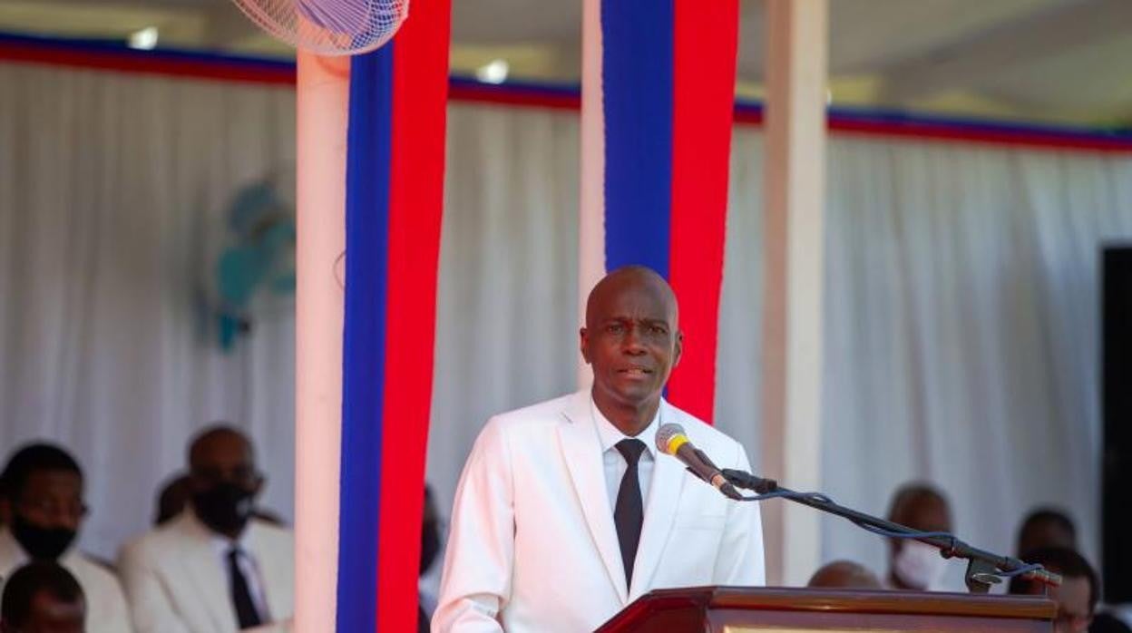 El presidente de Haití , Jovenel Moise, en mayo de este año
